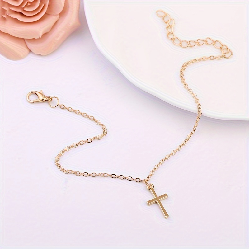 Bohemian Style Golden Alloy Cross Bracelets